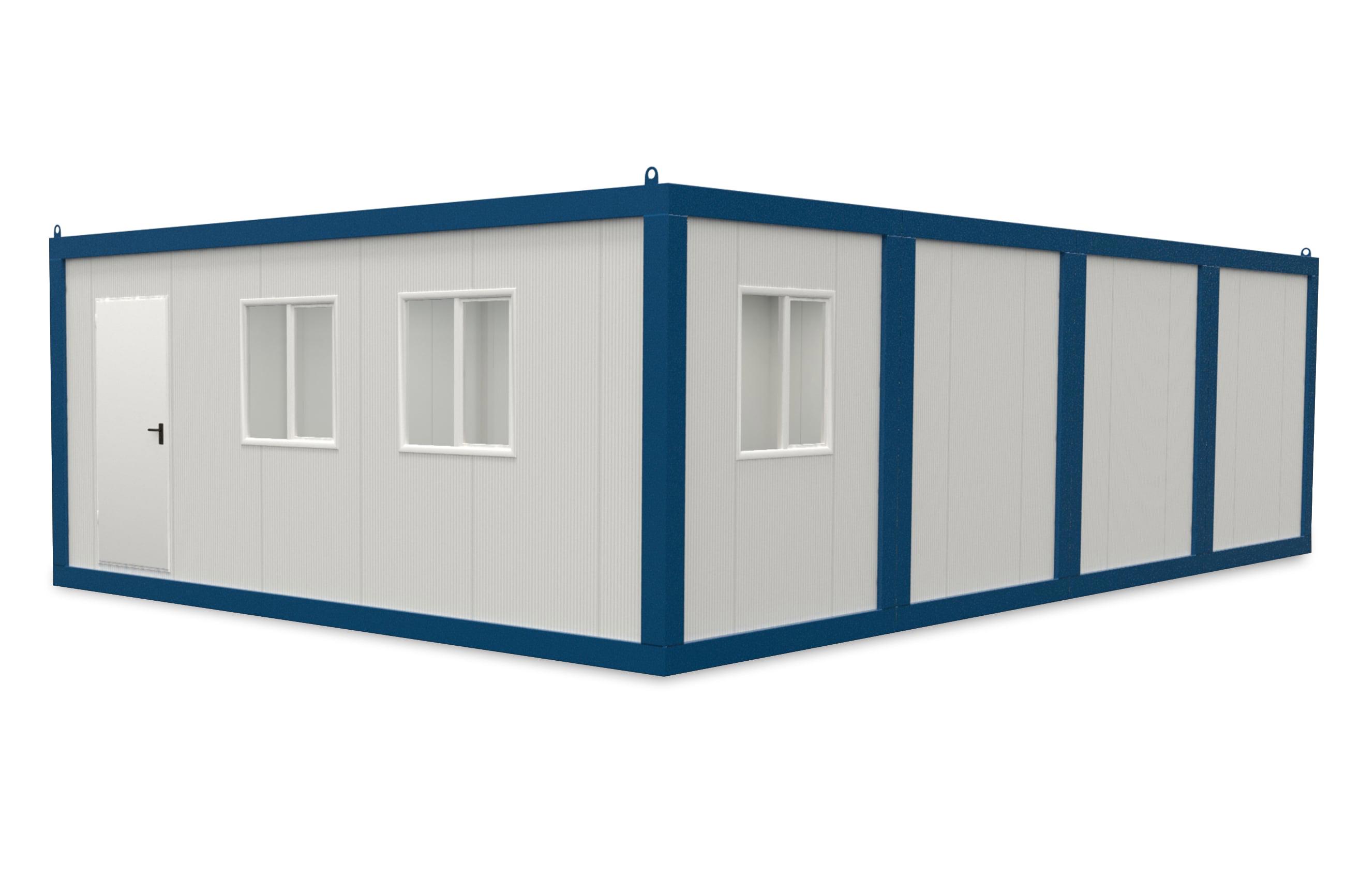 Modul Container 6x9.6m HI-FIX 1 Tür 3 Fenster