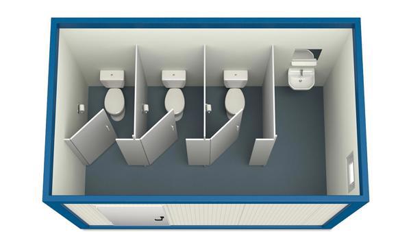 Sanitärcontainer 4m HI-FIX 3 WC