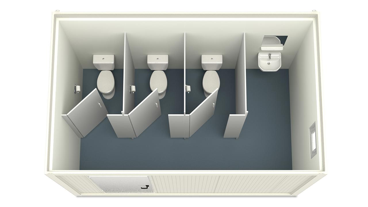 Sanitärcontainer 4m HI-FLEX 3 WC